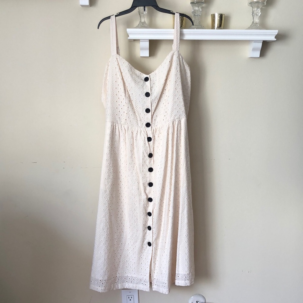 NWT City Chic Crochet Love Dress Ivory